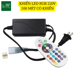 Nguồn led dâynguồn led dây 220v 4 kim dùng cho dây led đổi màu 220v