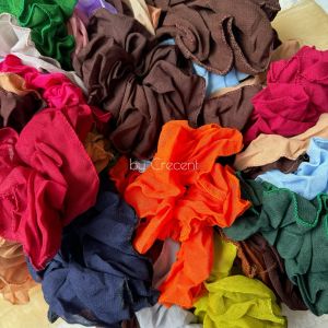 Scrunchie Scrunchy Jumbo Ikat Rambut Cepol Hijab Jilbab Kerudung Korea Aksesoris Pita Premium Murah