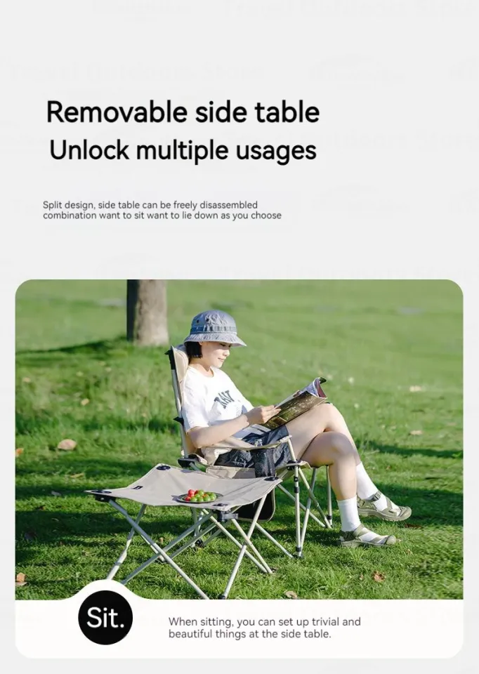 Naturehike in Reclining Foldable Camping Chair With Backrest