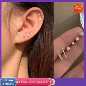 Graceful 5 Pcs Small Ear Stud Earrings Set for Women Girls Fashion Ear Studs Ear Jewelry