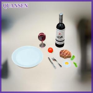 QUANSEN ชุดโมเดลจำลองบ้านตุ๊กตาไวน์ขนาดเล็ก1ชุดอุปกรณ์ตกแต่งบ้านตุ๊กตาไวน์ขนาดเล็ก1:12 1ชุด