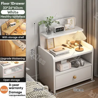 KILAU Nordic Style Drawers Bedside table wooden household bedside locker stable Bedroom Home Wooden Furniture Decoration