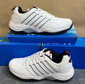 giày tennis pickleball prince 7076 mẫu mới màu trắng đỏ phù hợp cho nam bảo hành 12 tháng êm chân thoáng khí bám sân tốt