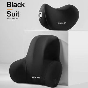 {In Stock}Memory Foam Car Neck Pillow Lumbar Back Support Protective Breathable Car Headrest Cushion Relieve Stress Car Seat Pillow Waist