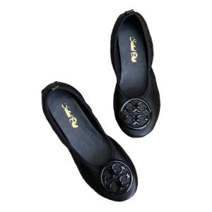 SOSPH Premium Collection 1 Garterized Doll Flats Casual Womens Footwear Non Slip Sole Marikina Made Handmade Doll Shoes Locally Crafted Footwear Cushioned Insole Comfortable Fit Slip On Lightweight Flexible Sole Durable Everyday Wear Clean Elegant
