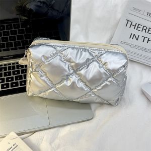 RANG Love Bow Pattern Cosmetic Bag Multipurpose Waterpfroot Sundries Storage Bag Portable Large Capacity Travel Wash Makeup Bag Women