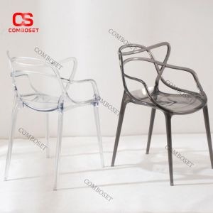 Ghế Nhựa Trong Dáng Uốn Mềm Mại Phong Cách Nội Thất Hiện Đại