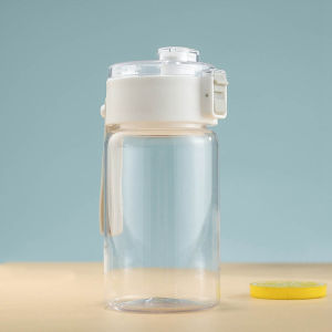 Kids Corner Plastic Water Bottles Large Capacity Black & White Sports Portable Tumbler Water Cups for Boys and Girls