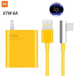 Original Xiaomi 67W Charger Turbo Charge Adapter 6A Type-C Elbow Cable QC4.0 Charge For Xiaomi 15 14T Pro 13 Lite Redmi 14C 13C 12C A3 Note 12 14 15 Pro Poco C85 C75 5G C55 M7 M6 Pro F6 Pro F7 Ultra Black Shark 5 RedmiBook Pro Fast Charging