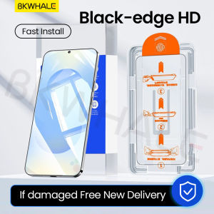 BKWHALE Easy Install Tempered Glass For Samsung Galaxy S26 Ultra S25 Ultra S21 S22 S23 S24 + S25 Plus S21FE S23FE S24FE S25FE S26FE S26Edge S25Edge S26+ S25+ S24+ S23+ S22+ S21+ Full Screen Protector
