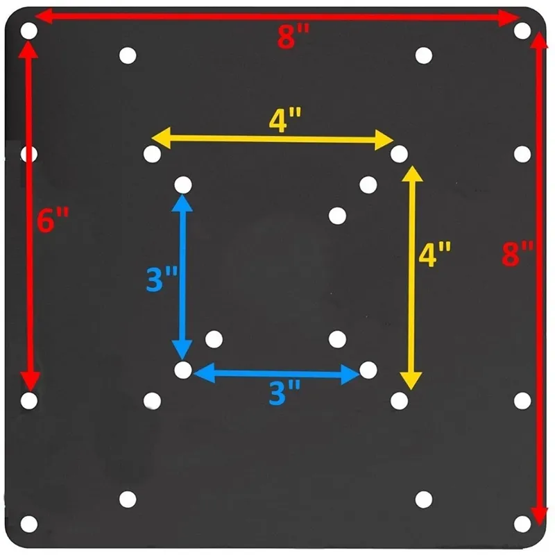 VESA Mount Adapter Plate for TV Mounts, Convert 75X75 and 100X100
