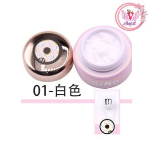 สีเจลปั้นนูน เจลปั้น 4D UV Gel แบบแยกสี ขนาด 5 กรัม