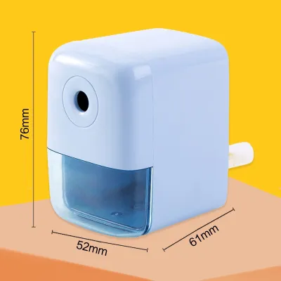 Gọt bút chì quay tay nhỏ gọn Deli tự động giữ chì - 2 màu Hồng - Xanh 71158
