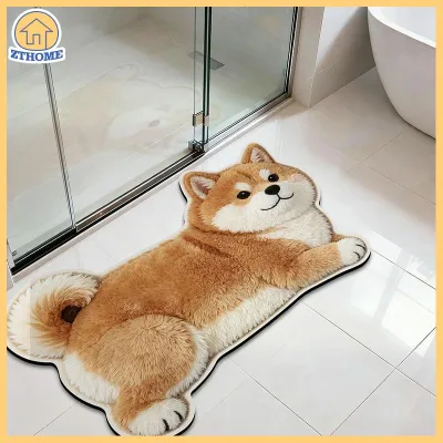 ZTHOME เสื่ออาบน้ำไดอะตอมไมต์รูปแมวน่ารัก3D พรมเช็ดเท้าในห้องน้ำแห้งเร็วไม่ลื่นมากดูดซับได้ดีสำหรับเป็นของขวัญตกแต่งบ้านคนรักแมว