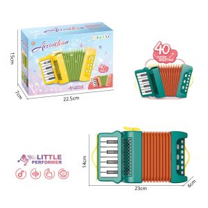 YUDESHUI Nhựa Đồ chơi đàn accordion 10 phím 8 âm trầm Nhạc cụ cho trẻ em Trẻ biết đi