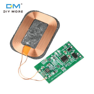 diymore 5W wireless charging receiver module supports 3.7V battery charging and discharging suitable for battery desk lamp headphone modification