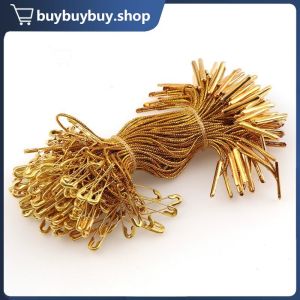 100Pcs Golden Pin Rope Packaging String Christmas Ball Hanging Rope For DIY Tag