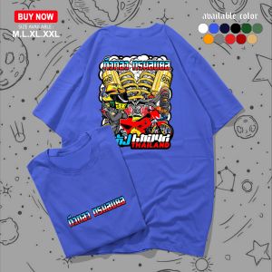 Kaos PRIA WANITA "THAI LOOK RACING FU" KAOS DISTRO-KAOS KERAH BULAT-KAOS LENGAN PENDEK-KAOS santai-ATASAN