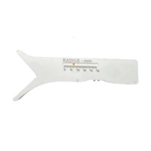 Ergonomic Sliding Radius Gauge Multipurpose Radius Measuring Ruler Measurement from 0-50mm for Architects Technicians