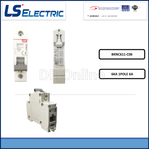 LS MCB C CURVE MINIATURE CIRCUIT BREAKERS MCB 1P 6KA 6A/10A/16A/20A/32A/50A/63A (BKNC61)