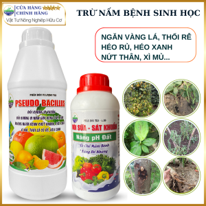 Bộ Đôi Đặt Trừ Bệnh Héo Xanh Vàng Lá Thối Cổ Rễ Chết Yểu PSEUDOMONAS Và Vôi Sữa