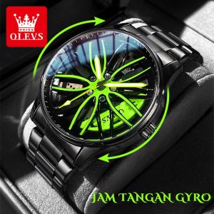 OLEVS Jam Tangan Pria Cowok Original Anti Air Tahan Sport Fashion Cool Analog Watch Men Cod