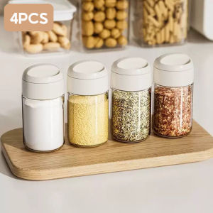 Yoice 4PCS Spice Seasoning Bottle 250ML Condiments Container Kitchen Seasoning Jar Leak-proof Salt Seasoning Box Household Salt Shaker Seasoning Bottle Set