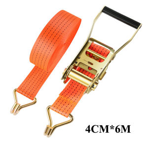 CM*4/6/10M Ratchet strap Adjustable cargo strap heavy duty ratchet tie strap strap belt for cargo