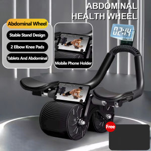 【Local Delivery】Abdominal Wheel Automatic Rebound Abdominal Muscle Wheel Elbow Support Rebound Abdominal Retraction Ab Roller Abdominal Muscle ABS Fitness Exercise Training