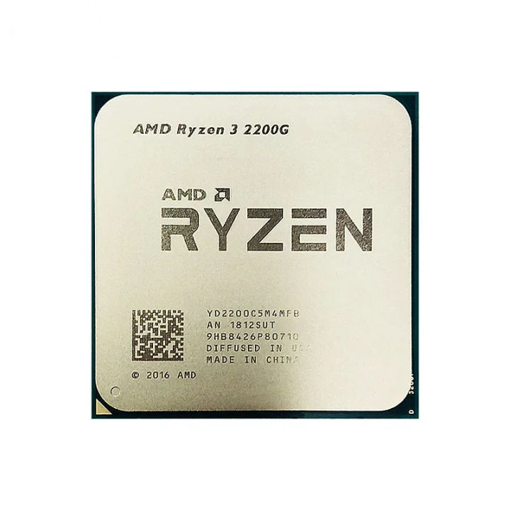 AMD Used Ryzen 2200G R3 2200G GHz GAMING Zen YD2200C5M4MFB  Socket AM4