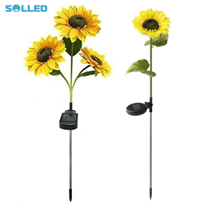 Solled LED năng lượng mặt trời hướng dương đèn IP65 đèn cảnh quan ngoài ...