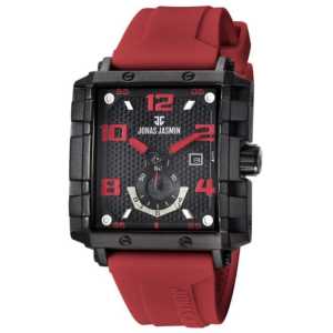 Jam tangan Jonas Jasmin 5328M tali rubber detik bawah tanggal aktif origina pria