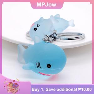 【MPJow】 Cute Dolphin Whale Shape Keychain Key Chain Accessories Gift For Car Key Women Cartoon Ocean Animal Keyring Bag Pendant