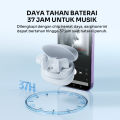 ROBOT TWS Earphone Wireless Bluetooth 5.4 with Gagang Mini 2 cm Headset Bluetooth 37H PlayTime Nova T1 Original - Garansi 1 Tahun. 