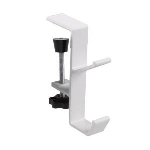 Adjustable Double Layer Aluminum Alloy Headphone Stand Wide Compatibility Easy Assembly For Desk Organization