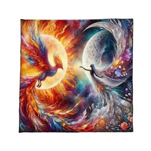 Phượng Hoàng hình nữ thần tarots Khăn trải bàn bàn thờ vải bàn thờ vải divinations Khăn trải bàn tấm thảm dễ dàng sử dụng