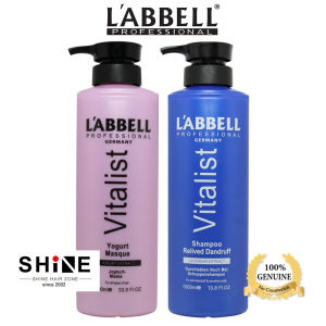 Labbell Anti Dandruff Hair Shampoo Yogurt Mask 1000ml set kelimumur rambut rosak oliy itchy scalp care tudung cool