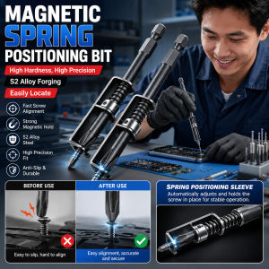 Magnetic Spring Loaded Phillips Head Screwdriver Bit Self Centering Spring Loaded Design Strong Magnetic Tip Durable Tool For Screw Fastening