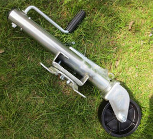 ล้อหน้าเทรลเลอร์ ขนาด 1200 ปอนด์ แบบล้อเดี่ยว TRAILER JACK 1200 LBS/Front wheel trailer size 1200 pounds single wheel TRAILER JACK 1200 LBS.