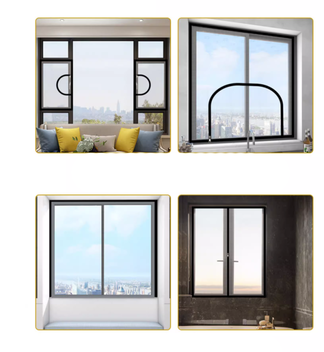 Outward opening window diy mosquito net window screen sliding window