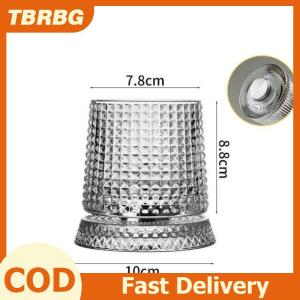 TBRBG 2026 New Whisky kính xoay Whisky Glass với Glass cơ sở 360 xoay độ pha lê rum Glass cho cocktail Party uống