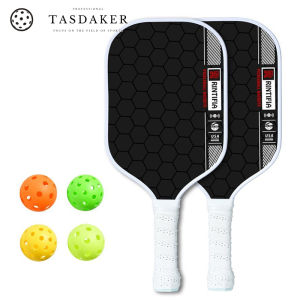 【24 Hour Shipping】New T700 Carbon Fibre Pickleball Paddle Set Professional Training GRAIN LINE Thermoformed Pickleball 3H Grip Build Up Handle Balance Power T700 Pickleball Paddle Set Tennis Rackets