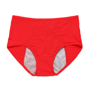 Women’s Pure Cotton Breathable Menstrual Period Leak-proof Panties Comfortable Solid Color Antibacterial Briefs