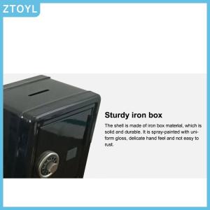 ZTOYL Frcctre Kids Safe Bank Money Box With Coin Tray Mini Locker Small Safe Storage Box Piggy Bank With Combination Lock And Key