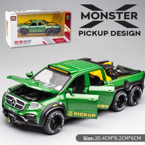 【WJ】MB 1:28 BENZ  off-road vehicle  car model pull back with sounds and light  pickup alloy diecast car model for kids  boy children  toy car collection gift