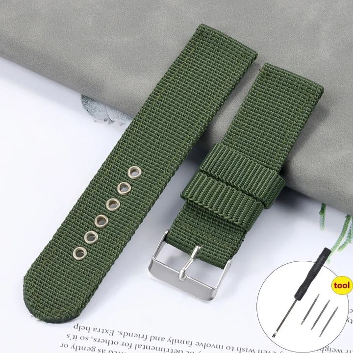Best Elegance Nylon 26 mm Watch Band Replacement COL-VET-OSU_K0033960 main image 1