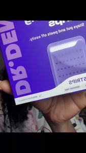 DRDENT Purple Teeth Whitening Strips - 7/21 Whitening Sessions - Non Sensitive Teeth Whitening - Peroxide-Free