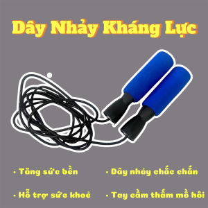 Dây Nhảy Thể Dục Tay Cầm Xốp Êm Chống Trượt Luyện Thể Lực Toàn Thân.
