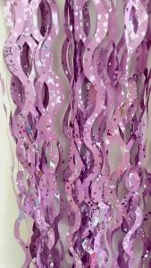 1 * 2m Suare Rain Curtain Party Decoration 2-meter Bright Rain Curtain Balloon Background Wall Layout Suare FOIL COURTINS