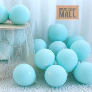 10 Inch Love Round Macaroon Colorful Latex Balloon Helium Raya Pearl Warna Belon Birthday Wedding Party Decoration 马卡龙气球